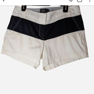 Pre Owned J. Crew Black and Cream Cargo Shorts